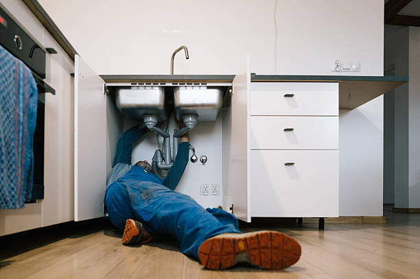 Professional Emergency Plumber technician working in Westwood, MI